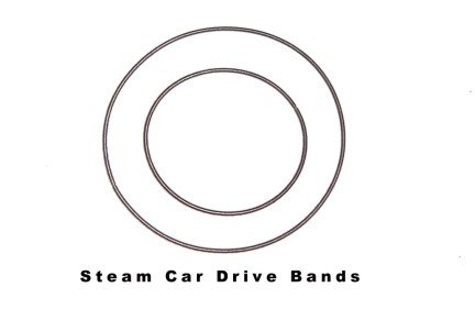 Mamod Steam Car Drive Bands Later Style