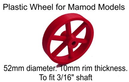 Mamod Red Plastic Trailer Wheel (x1)