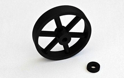 Mamod Plastic Trailer Wheel (x1) Black