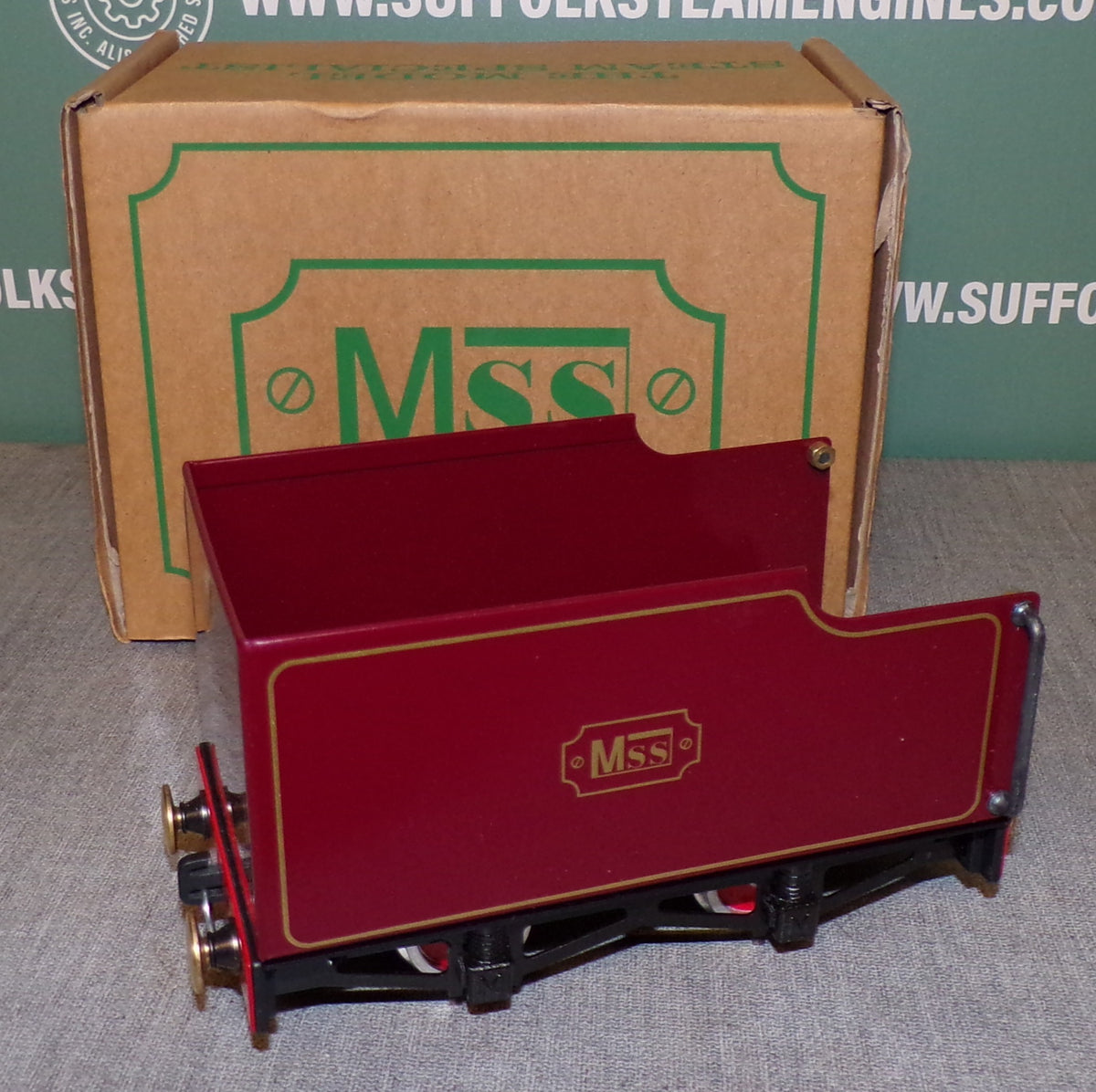 Maroon Tender For MSS & Mamod O Gauge Live Steam Railway