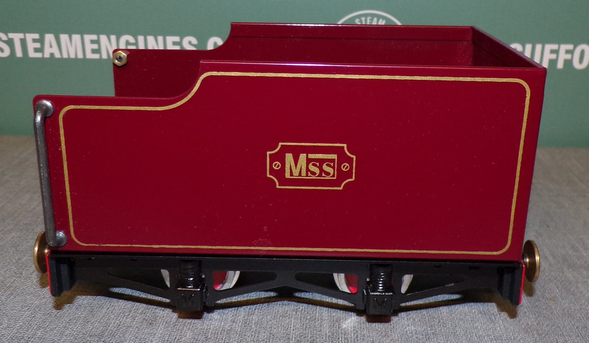 Maroon Tender For MSS & Mamod O Gauge Live Steam Railway