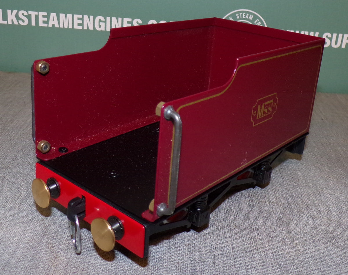 Maroon Tender For MSS & Mamod O Gauge Live Steam Railway