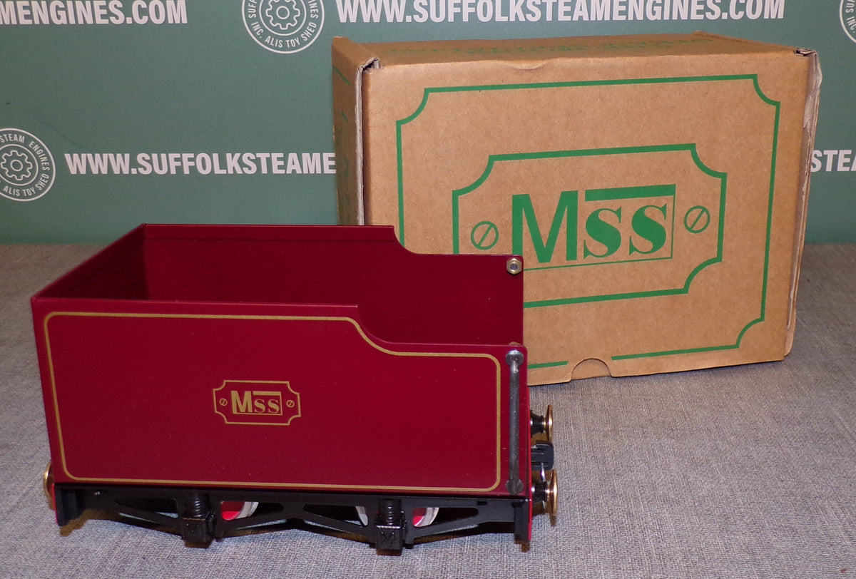 Maroon Tender For MSS & Mamod O Gauge Live Steam Railway